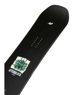 Afterblack- Black multicolored snowboard on a white background
