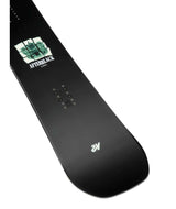 Afterblack- Black multicolored snowboard on a white background