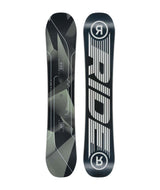 Agenda- Black and grey snowboard on a white background