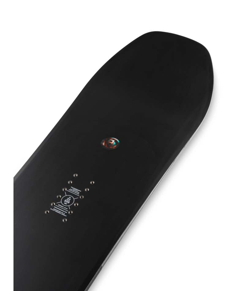 Algorythm- Black multicolored snowboard on a white background