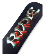 Algorythm- Black multicolored snowboard on a white background
