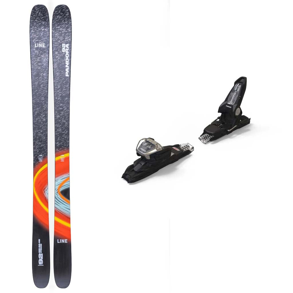 Line Pandora 92 with Marker Griffon 13 Demo Skis 2026