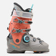 Alltrack90HVBOA- Coral and light brown ski boot on a white background 