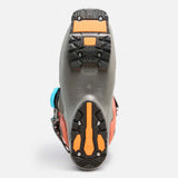 Alltrack90HVBOA- Coral and light brown ski boot on a white background 