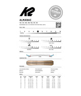 Almanac- White multicolored snowboard on a white background