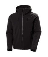 Alpha4.0Jacket-Black jacket with a hood on a white background