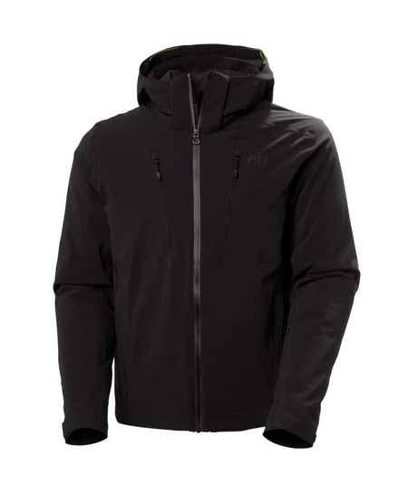 Alpha4.0Jacket-Black jacket with a hood on a white background