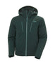 Alpha4.0Jacket-Green jacket with a hood on a white background