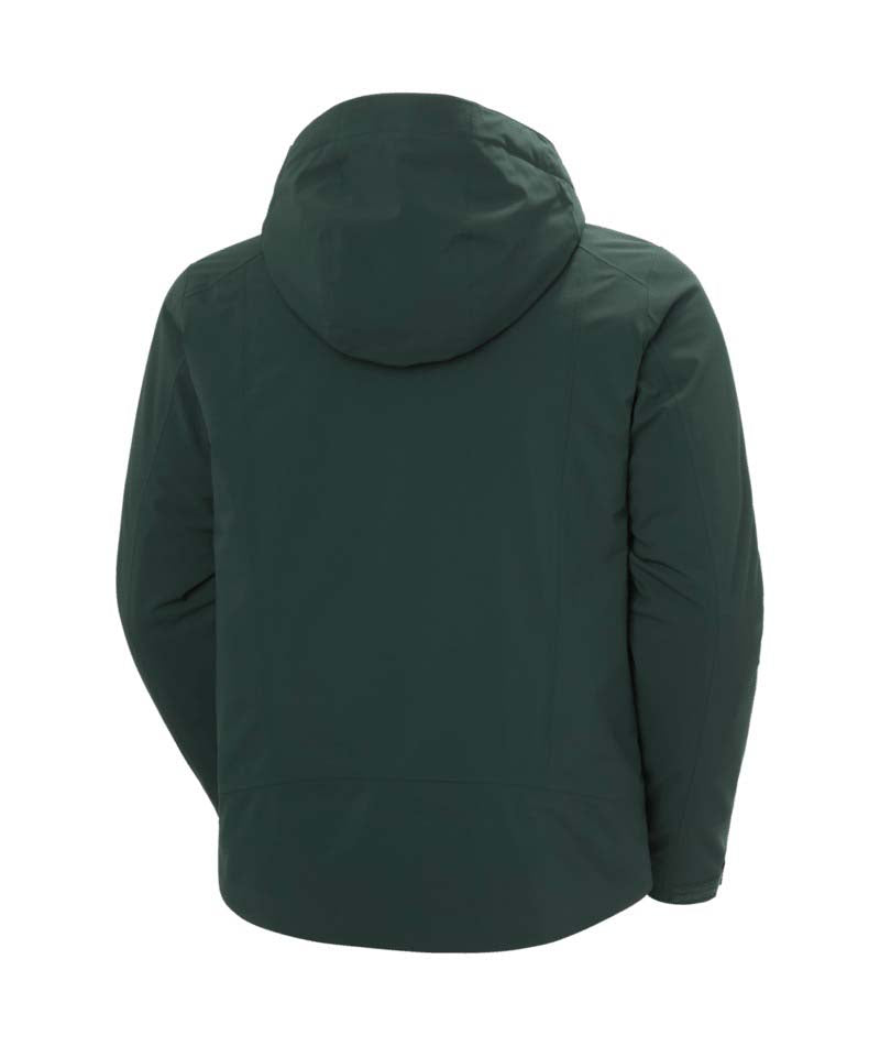 Alpha4.0Jacket-Green jacket with a hood on a white background