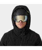 Alpha4.0Jacket-Black jacket with a hood on a white background