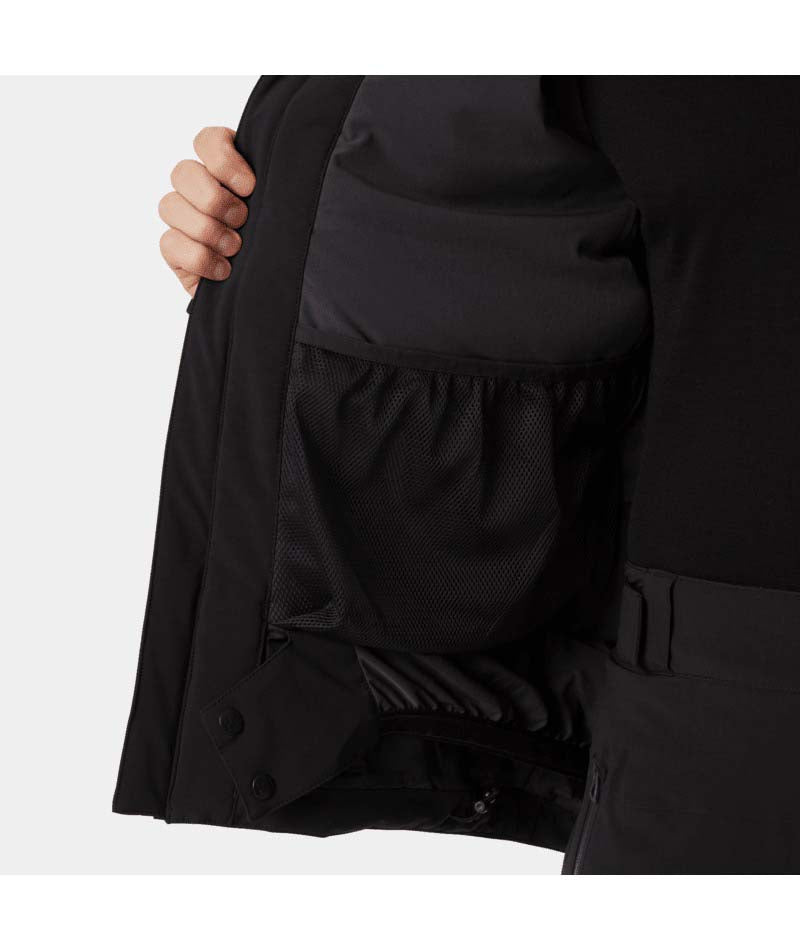 Alpha4.0Jacket-Black jacket with a hood on a white background