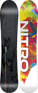 AlternatorFX-Nitro snowboard with black and colorful design on a white background