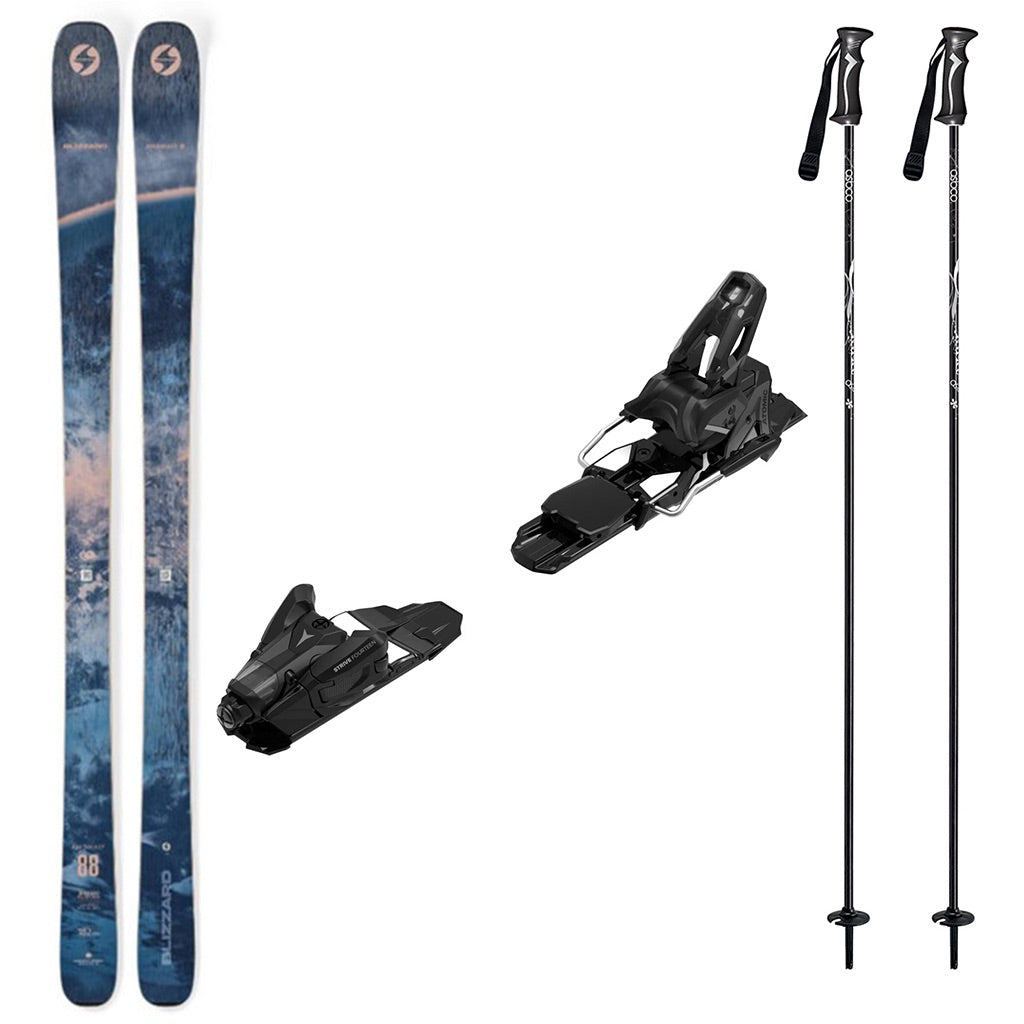 Blizzard Anomaly 88 Mens Skis 2027 with Strive 14 Bindings Ski Package