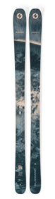 Anomaly94- Blue and cream skis on a white background