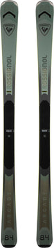 Arcade84Flat- Green ski on a white background 