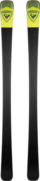 Arcade84Flat- Yellow and black base of the ski on a white background