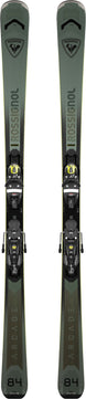 Arcade84_Konect- Green ski with system binding on a white background 