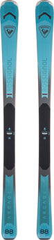 Arcade88Flat- Blue ski on a white background