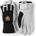 ArmyLeatherPatrol-Pair of black and white gloves with a logo on a white background
