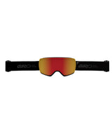 ArticleII-Giro ski goggles with red lens on a white background