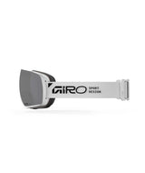 ArticleII-Giro ski goggles with a black lens on a white background