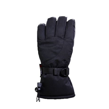 AryaGlove-Black glove with a strap on a white background