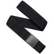 Atlas-Black belt with a buckle on a white background