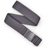 Atlas-Grey belt with a buckle on a white background