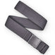 Atlas-Grey belt with a buckle on a white background