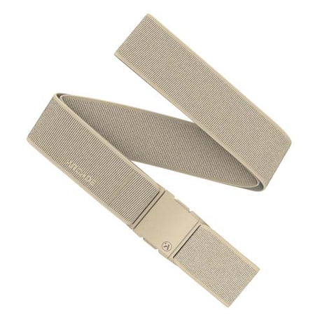 Atlas-Beige belt with a buckle on a white background