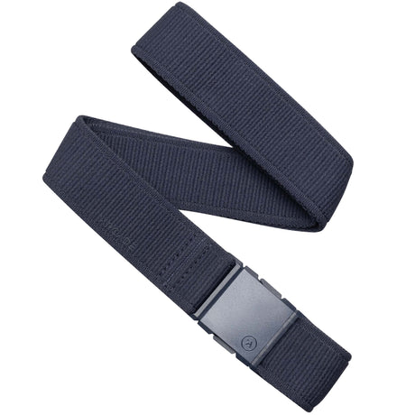 Atlas-Navy blue belt with a buckle on a white background