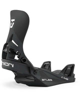 AtlasStep-On-Black snowboard binding with 'Union' branding on a white background