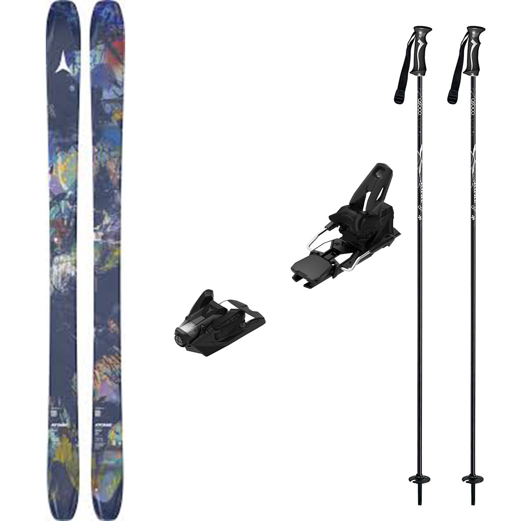 Atomic Bent 90 Adult Skis 2027 with Strive 12 Bindings Ski Package