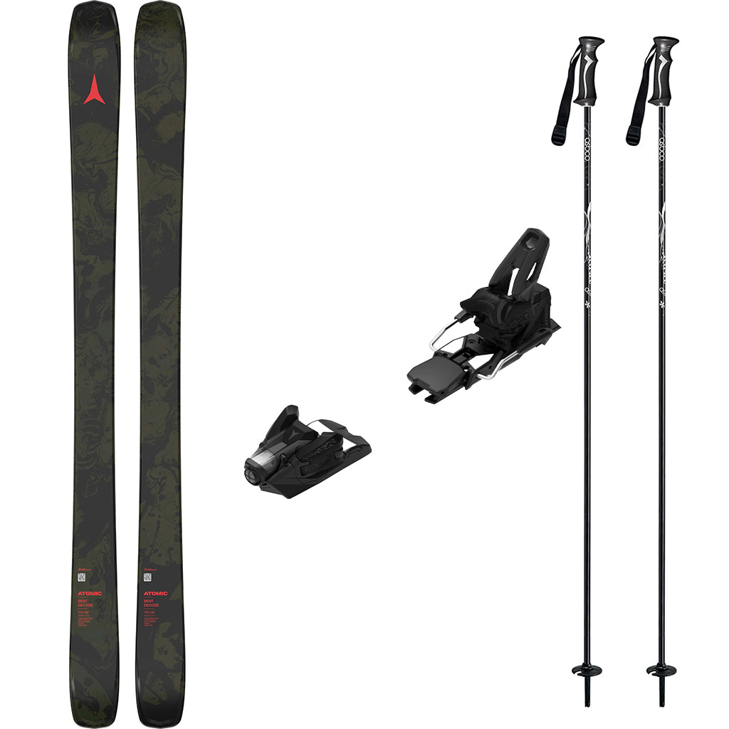 Atomic Bent Decode Adult Skis 2027 with Strive 12 Bindings Ski Package