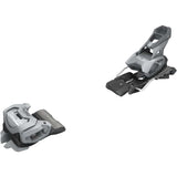 Attack 14-Two grey ski bindings on a white background