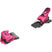 Attack 14-Two pink ski bindings on a white background
