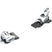 Attack 14-Two white ski bindings on a white background