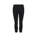 Midweight 3/4 Bottom-Black leggings on a white background