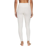 Heavyweight Antarctic Fleece Bottom-White leggings with a brand logo on a white background
