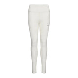 Heavyweight Antarctic Fleece Bottom-White leggings with a brand logo on a white background