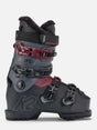 BFC95- Gray ski boot with red accents on a white background