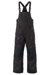BakerBibJr.-Black bib overalls on a white background
