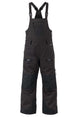 BakerBibJr.-Black bib overalls on a white background