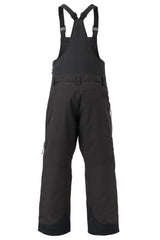 BakerBibJr.-Black bib overalls on a white background