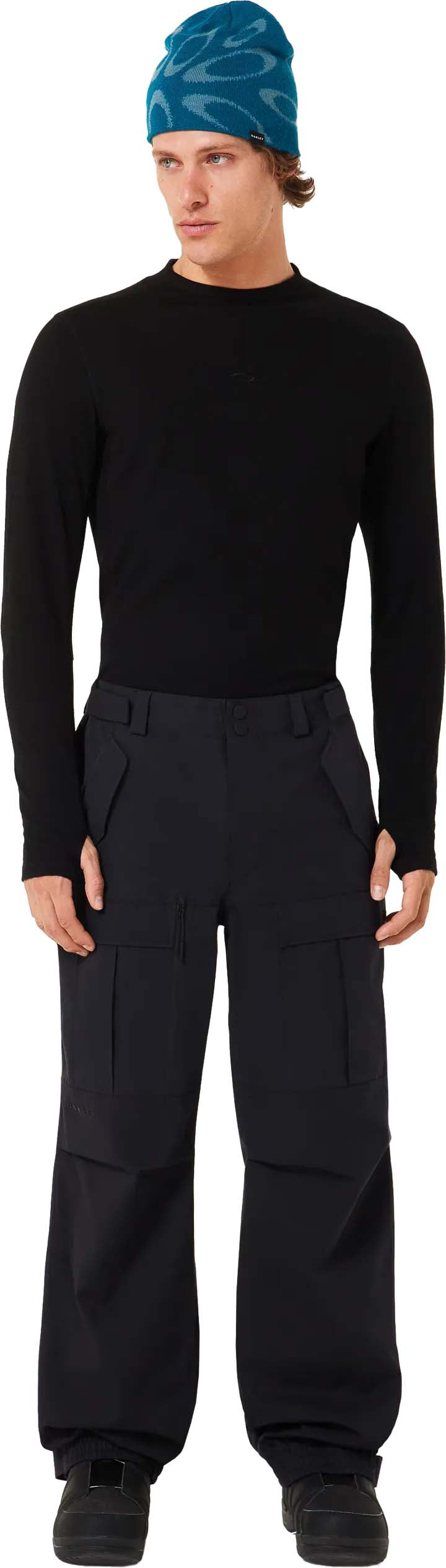 MBaldfaceShellPant-Black ski pants on a white background