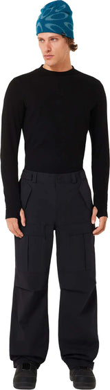 MBaldfaceShellPant-Black ski pants on a white background