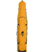 BaseCampSnowRoller-Yellow snowboard bag with The North Face logo on a white background