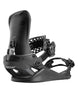 BasinFase- Black snowboard binding on a white background