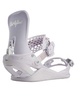 BasinFase- Violet snowboard binding with 'thirtytwo' branding on a white background