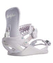 BasinFase- Violet snowboard binding with 'thirtytwo' branding on a white background